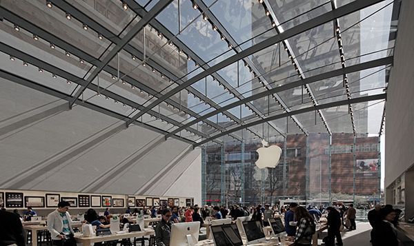 Glass Roof - Apple Retail Store, Broadway